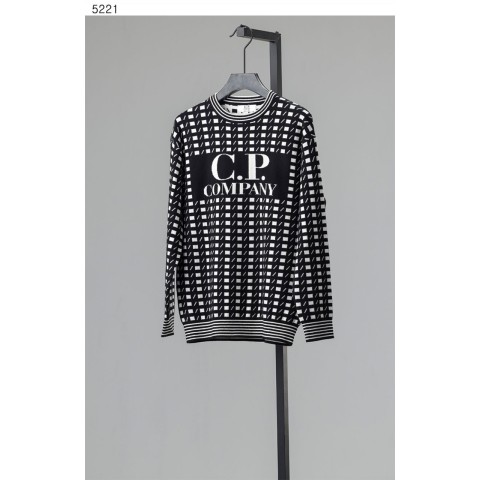 씨피*** [C.P company] 수입고급 Wool Jacquard Logo Knit