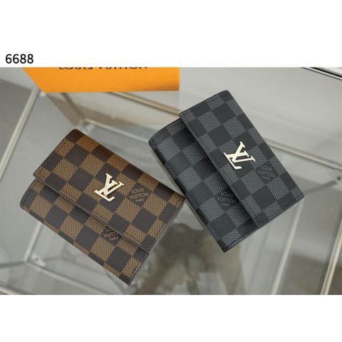 루*** [Louis Vuitton] 클래식 다미에 똑딱이 반지갑 6688