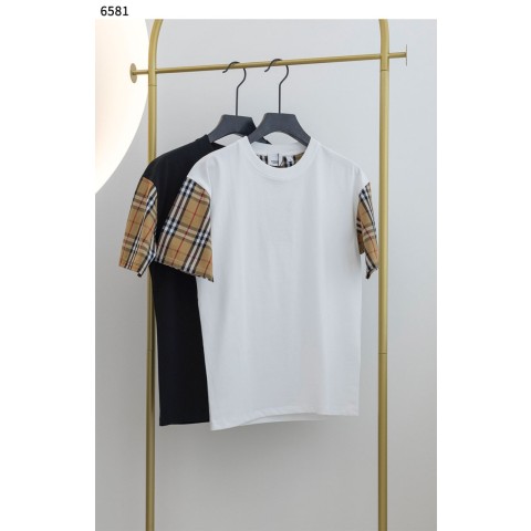 버** [BURBERRY] Check Sleeve Cotton Oversized Tshirt 6581