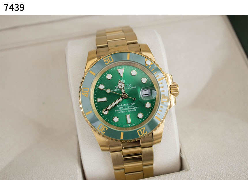 로** [Rolex] 수입고급 서브마리너 데이트 그린 7439