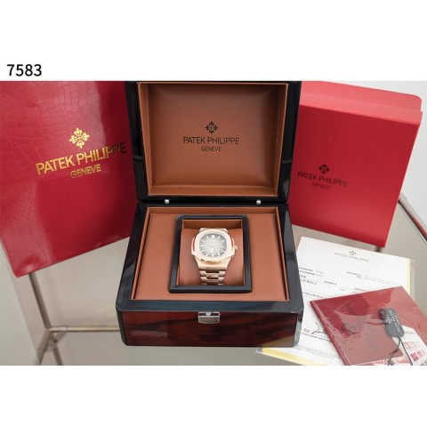 파*** [Patek Philippe] 수입고급 노틸러스 로즈골드 금통 7583